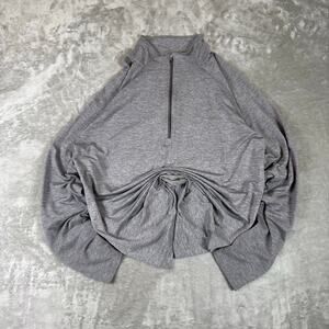 Lululemon Metal Vent Tech 1/4 Zip Pullover Mens Size XL Gray Vented